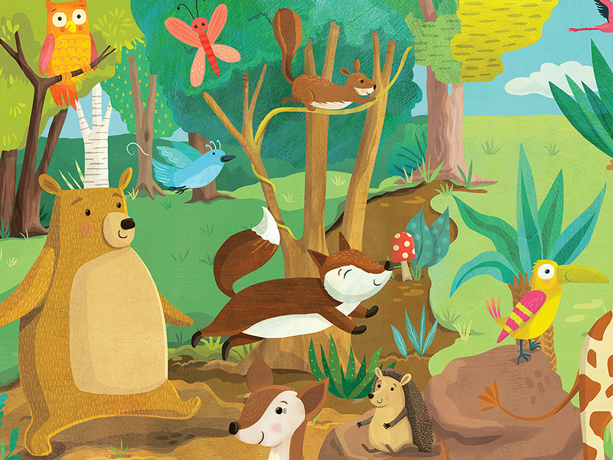 Forest friends by Laura Watson on Dribbble