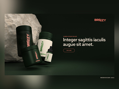 Breezy 3d animation branding nature packaging render shop ui ux visuals web design webshocker website