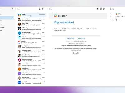 Inbox concept design inbox product product design saas software ui ux