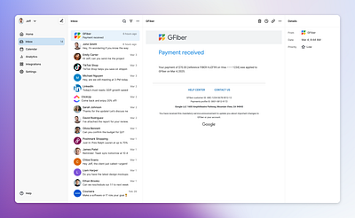 Inbox concept design inbox product product design saas software ui ux