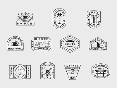 Robb Report Passport Stamps badge editorial liquor logo magazine print robb report spirits stamp texture typography world