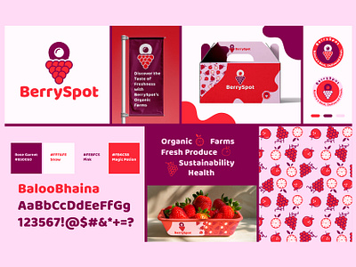 Berry Farm brand identity berry brand identity branding custom logo design farm field fruit graphic design logo packaging typography vector