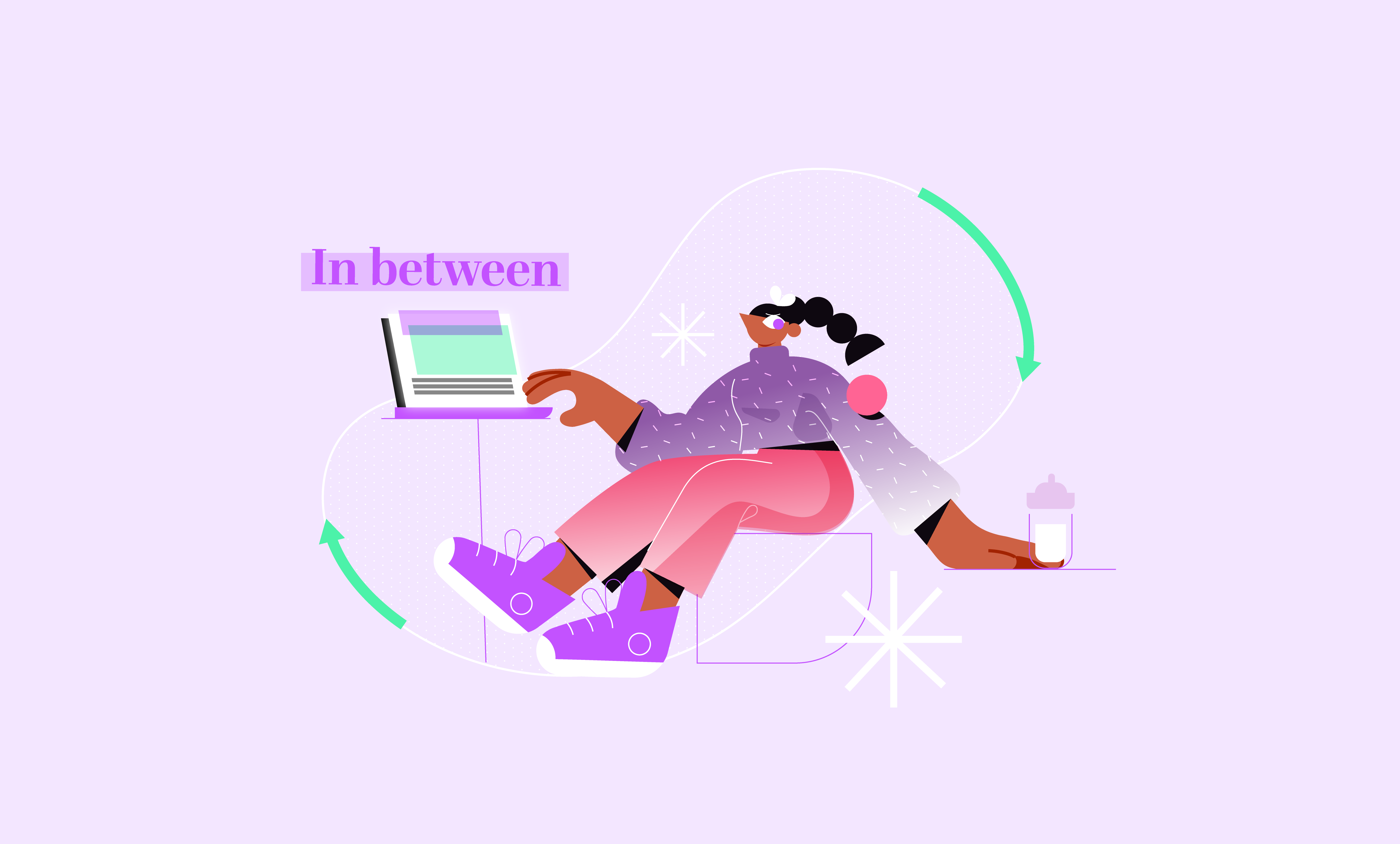 Help for Mothers 2d art branding character design feminism girlpower illustration mother mother day pink purple soft styleframe vector vectorart
