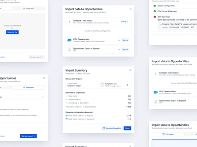 Import Modal Reports app data figma flat import interface minimal modal product design simple typography ui user user interface ux