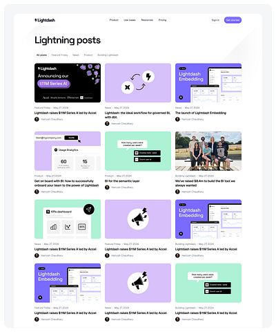 Lightdash clean design framer website minimal modern startup ui ux web design website