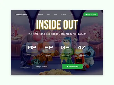 DailyUI 014 – Movie Countdown Timer dailyui dailyui14 moviecountdown ui uiux uxdesign webdesign
