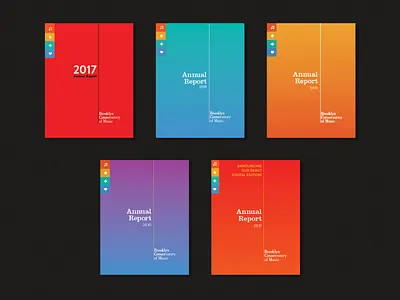 Annual Reports for BKCM adobe indesign annual report annual reports branding clarendon design financial charts graphic design music education non profit print design publication design typography