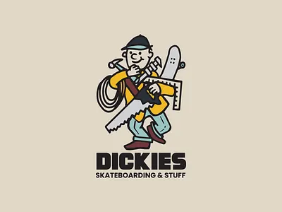 Average Joe apparel average joe blue collar character design dickies illustration procreate screenprint skateboarding workwear