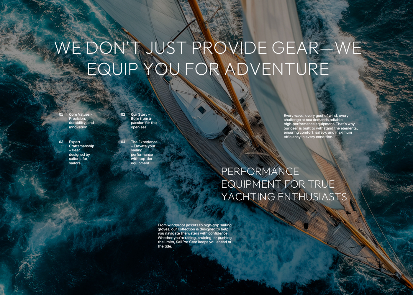 Example of Minimalistic Landing Page Design