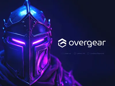 Overgear - Gaming Boosting Service Logo Concept boosting coaching currency diamond fantasy gaming gold goldseller knight lettermark levelup logo mmorpg monogram og online rank rpg service web