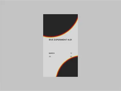 Rive feather feature - experiment n.01 animation graphic design minimal minimalist motion graphics rive