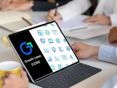 Growth Lanes Icons graphic design ui