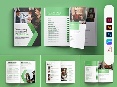 Digital Marketing Agency Company Profile Template portfolio design