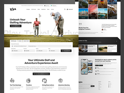 Voya Golf Dubai: A Refined UI/UX Transformation design dubai golf golf website high end web design minimal design modern ui premium design ui ui design uidesign ux design web web design web ui webdesign