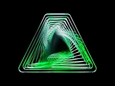 Infinite A - iAgent Protocol's Logo 3d 3d animation 3d modeling 3d render 3dart animation blender blender3d branding cgi cryptoart logo motion graphics procedural