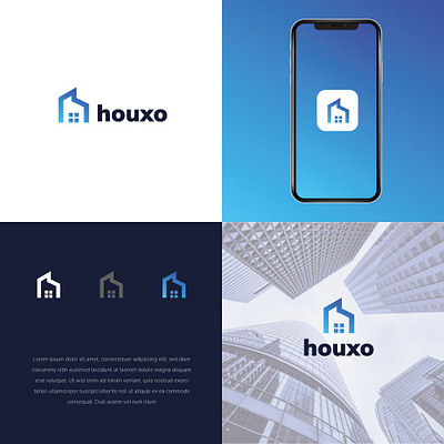 Real Estate Logo Design brad guideline branding graphic design h logo logo minimal minimalist real estate logo