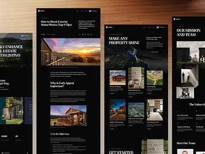 Listivo about articles blog blog detail clean dark detail glide glide design landing page minimal modern photography real estate redesign services subpage ui ux web