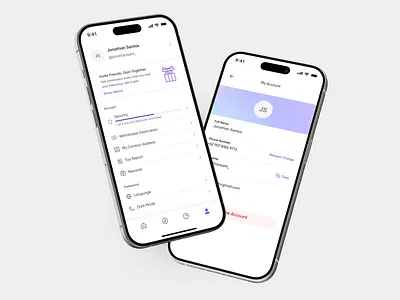 FluxTrade - Profile app app design asset binance bitcoin blockchain clean crypto crypto app crypto wallet cryptocurrency design fintech mobile mobile app mobile app design mobile ui trading app uiux wallet