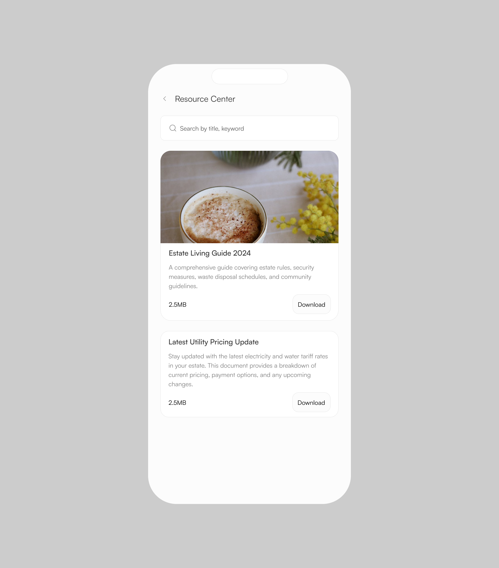 Resource Center app daily ui design landing page ui vector