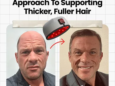 Before/After Static Ads - Meta HairRevive Red Light Therapy Hat ads creative facebook ads graphic design oliver puente social media ads creative static ads