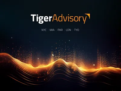 Tiger Advisory | Brand, Website, Decks, Business Cards animation branding business cards design figma flyers illustration interaction design logo one pagers product decks sales decks ui webflow website