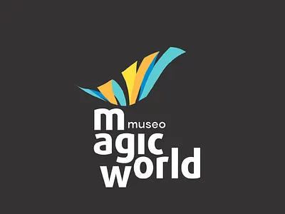 Logodesign Museo Magic World butterfly logo musum picart