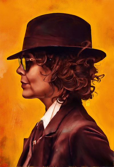 Polly (details) alternative movie poster illustration illustrator netflix painter portrait procreate