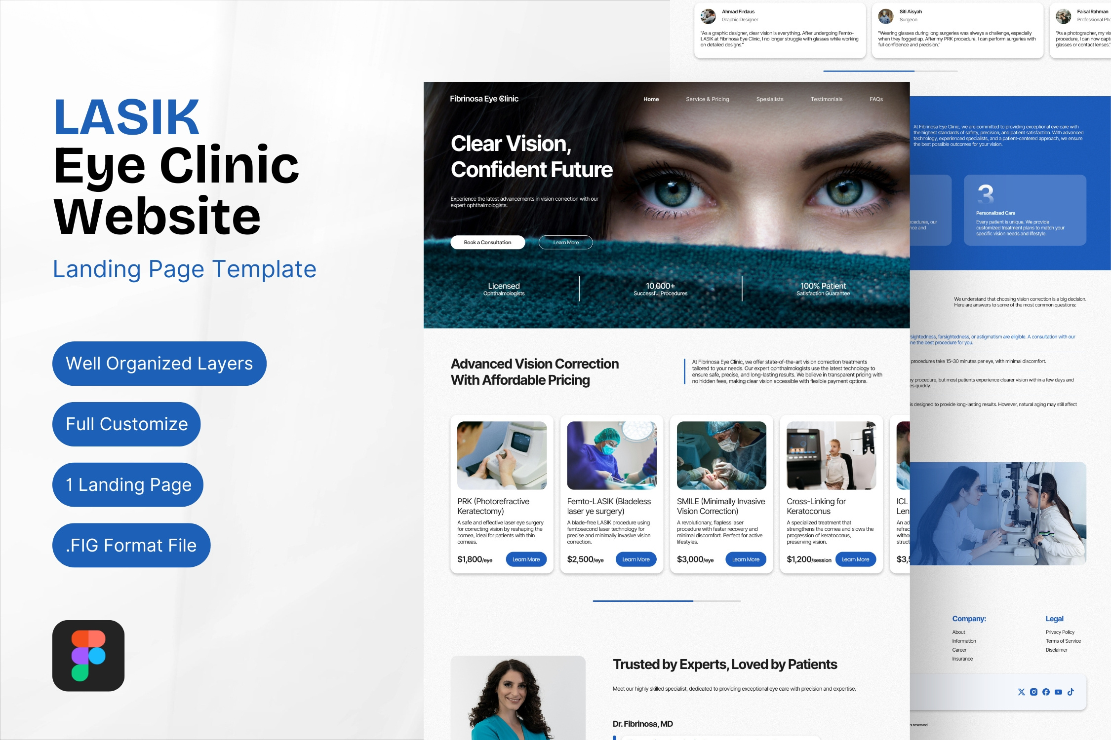 LASIK - Eye Clinic Website specialist