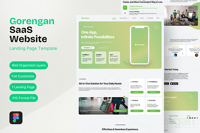 Gorengan - SaaS Website Landing Page mobile