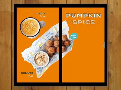 Biscuit Belly Pumpkin Spice Animated Takeover animation branding in store