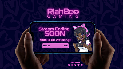 Riahboo Gaming (OBS ending soon) screen