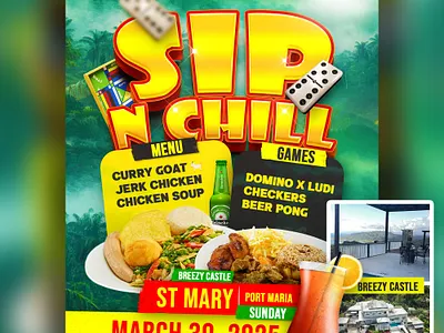 Sip and Chill Flyer design