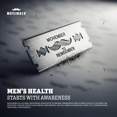 Movember to Remember adv beardawareness cleandesign creative design graphic design movember movember day movember to remember mustacheart shave shave day shaveforacause social media