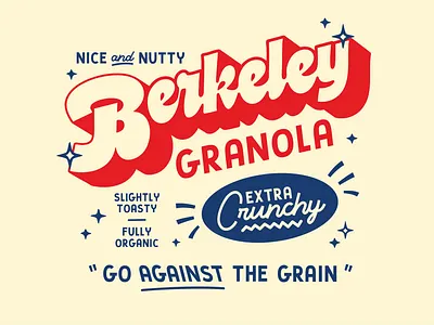 Berkeley Granola graphic design typography