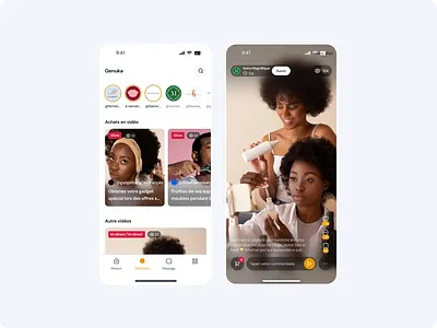 🎨 ShopTube – Mobile App Design design figma hair shop shopping ui uidesign ux
