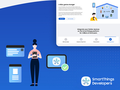 UI, UX, and frontend for SmartThings Developer Portal design frontend illustration ui web design