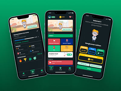 Learning app exploration gamification graphic design ui ui design ux