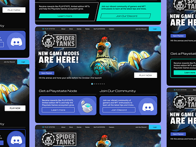 Playestates Landing Page Exploration 🎮 | Hero Section Option🖥️ app crypto design game games landing page mobile pop popular product design trending ui uidesign ux uxdesign web website