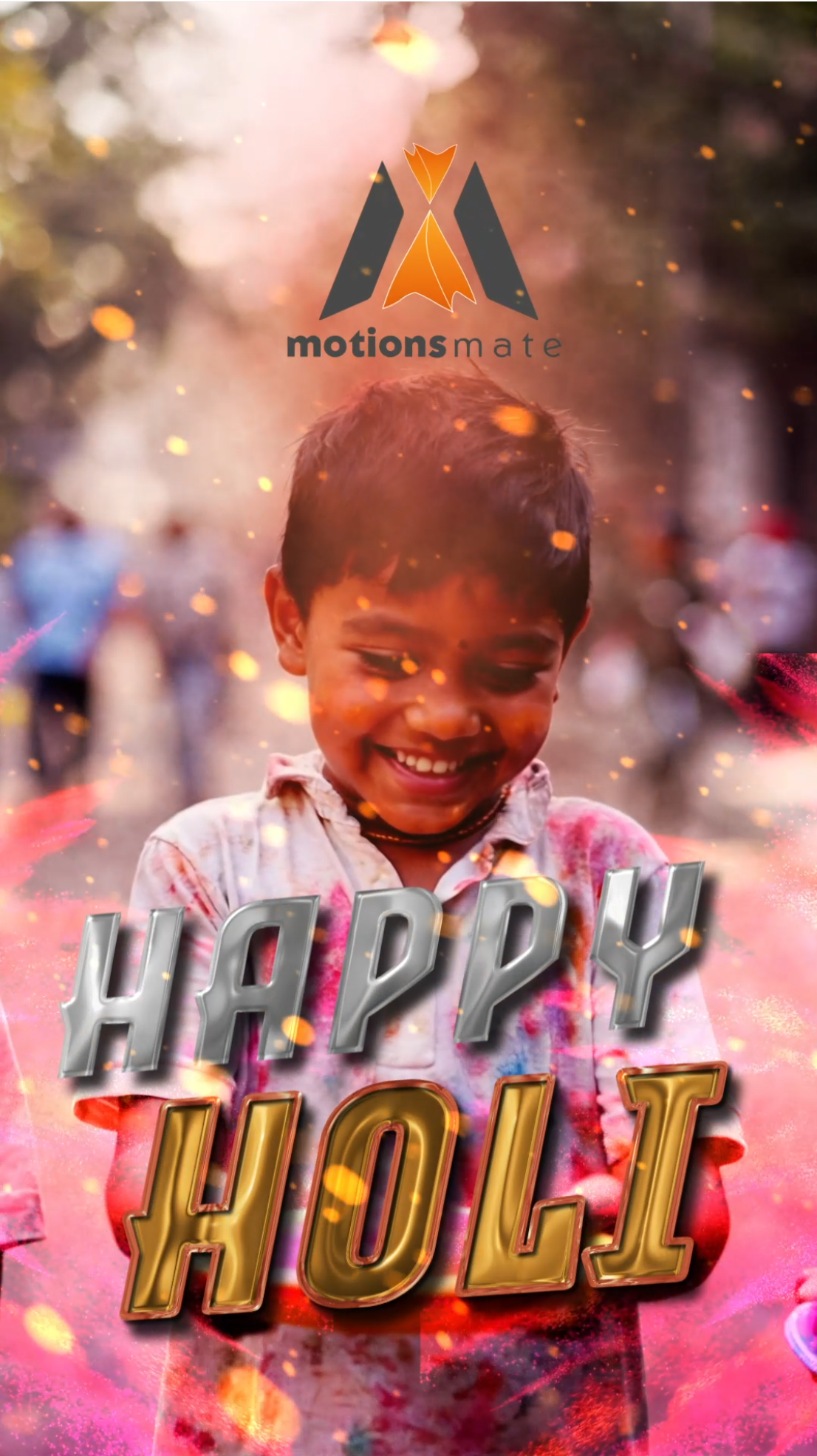 🎨🌈 Happy Holi 2024 from Motions Mate! 🌸✨ after effects animation animation animation 2d custom animation motions mate