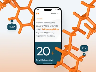 avalontx: AI CRISPR Gene Editing - Supervised Learning Mobile biology biotech biotech machine learning biotech web design biotech website biotechnology clean crispr crispr website dna drug discovery drug discovery website gene editing minimal modern orange pharmaceutical precision medicine synthetic biology therapeutics website