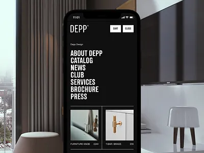 Depp Design on Dprofile® adaptive bold branding catalog dprofile grid home minimal mobile promo service shop typography ui ui design user interface ux ux design web website