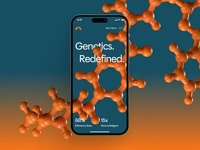 avalontx: AI CRISPR Gene Editing - Mobile Precision Medicine UI 3d molecule structure bioengineering biotech biotech web design biotech website biotechnology clean crispr crispr website dna drug discovery drug discovery website gene editing minimal modern orange pharmaceutical precision medicine synthetic biology therapeutics website