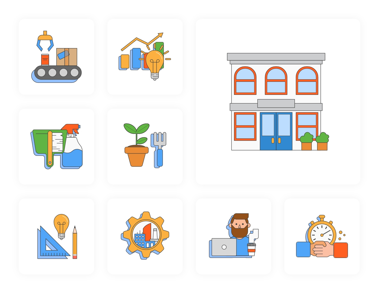 Hourly Icons adobe adobe illustrator branding design graphic design icon icons illustration ui vector