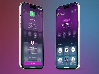 Banking App Concept banking darkmode mobilebanking