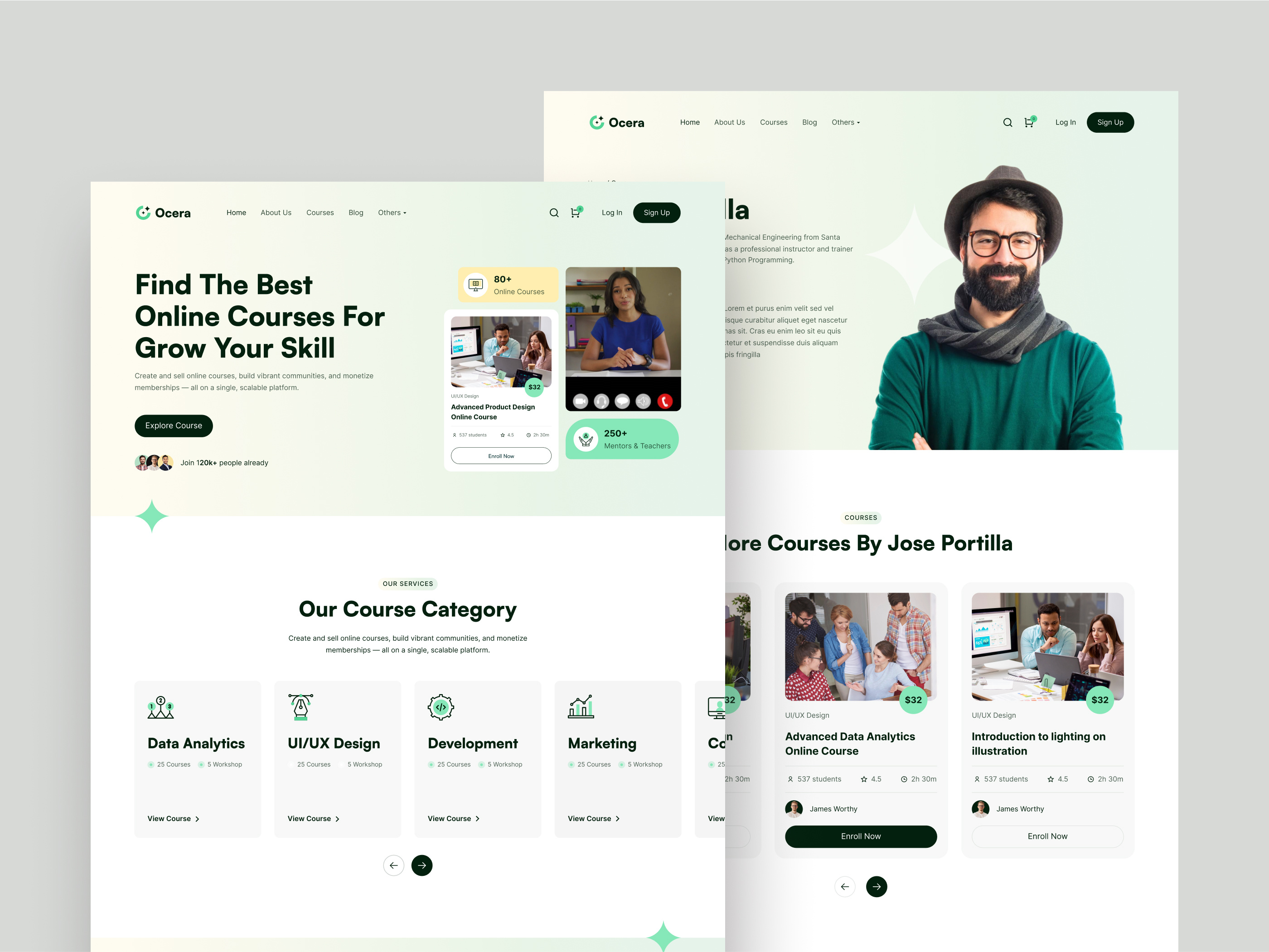 Example of Webfow Theme Personalization