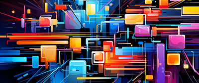 Abstrak 3d branding graphic design