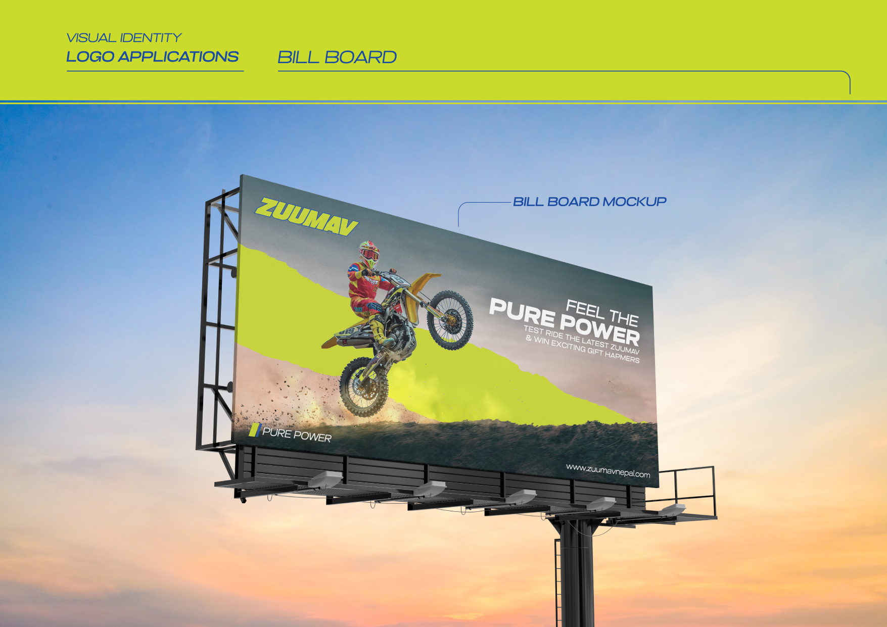 Zuumav Brand GUidelines asian brand identity branding business card color pallete dirt bike envelope graphic design guidelines id card jersey logo merchandise motocross motor cycle nepal offroad pattern typography zuumav