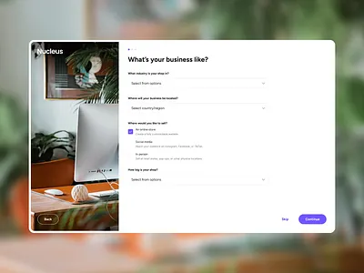 Onboarding - Nucleus UI Kit authentication create account figma form input nucleus onboarding register sign up signup ui ui kit uiux website