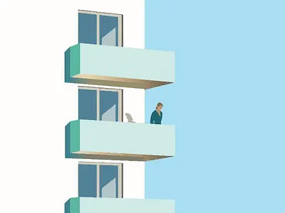 Apartment Illustrations apartment building design graphic design illustration