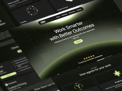 Artificial Intelligence Dark Futuristic Framer Landing Page ai ai app ai voice app application artificial intelligence chat gpt company design machine learning mobile mobile app mobile application tech technology ui ux